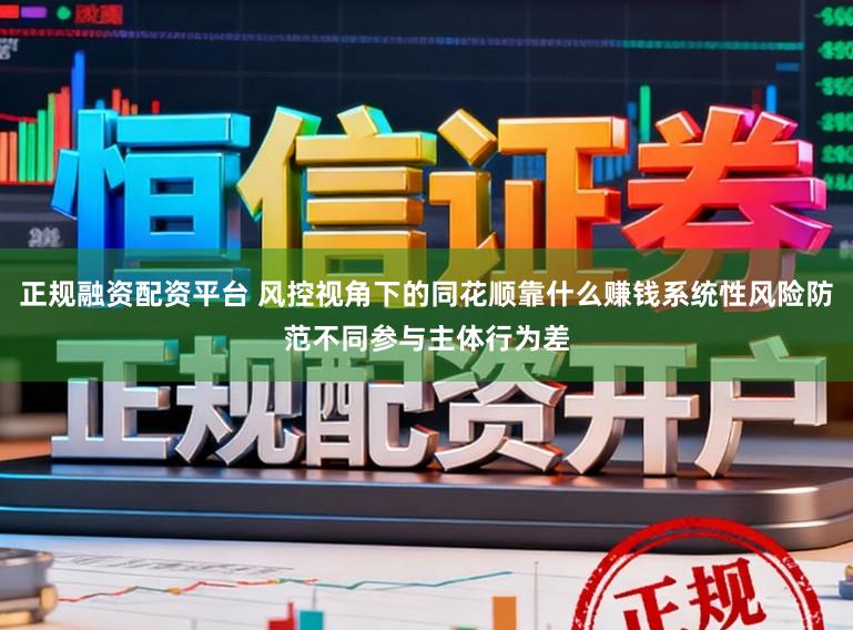 正规融资配资平台 风控视角下的同花顺靠什么赚钱系统性风险防范不同参与主体行为差